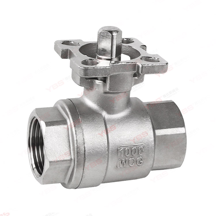 2PC threaded high platform ball valve
