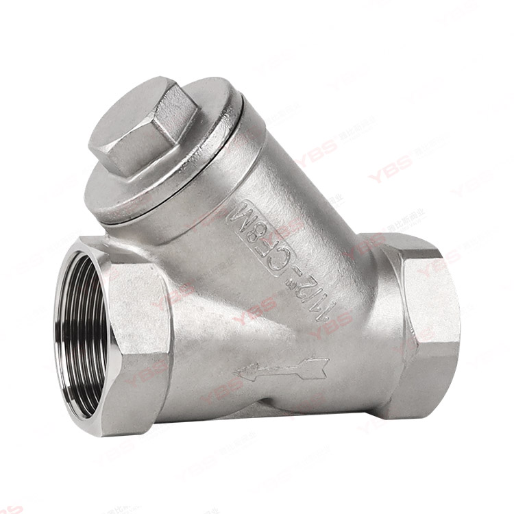 Threaded Y-shaped filter