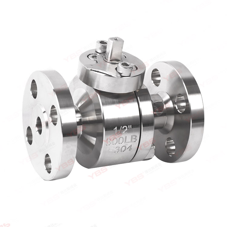 2PC forged steel flange ball valve