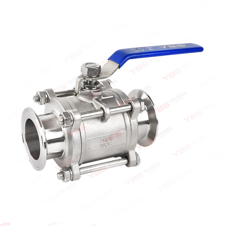 3PC quick installation ball valve