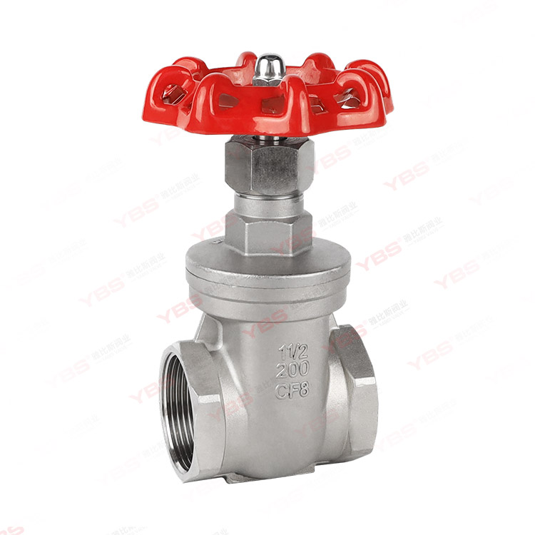 Threaded gate valve