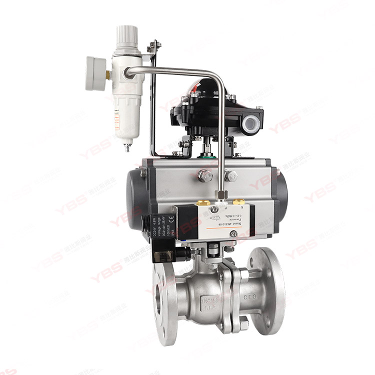 Pneumatic American standard flange ball valve