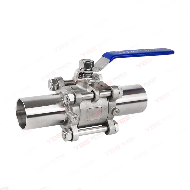 3PC extended tube ball valve